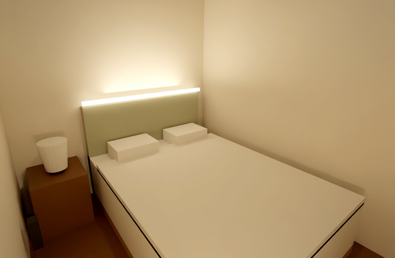 Kamar tidur terpisah tipe Dua Ruang